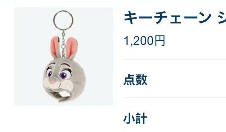 1218 朱迪迷你头 钥匙挂件