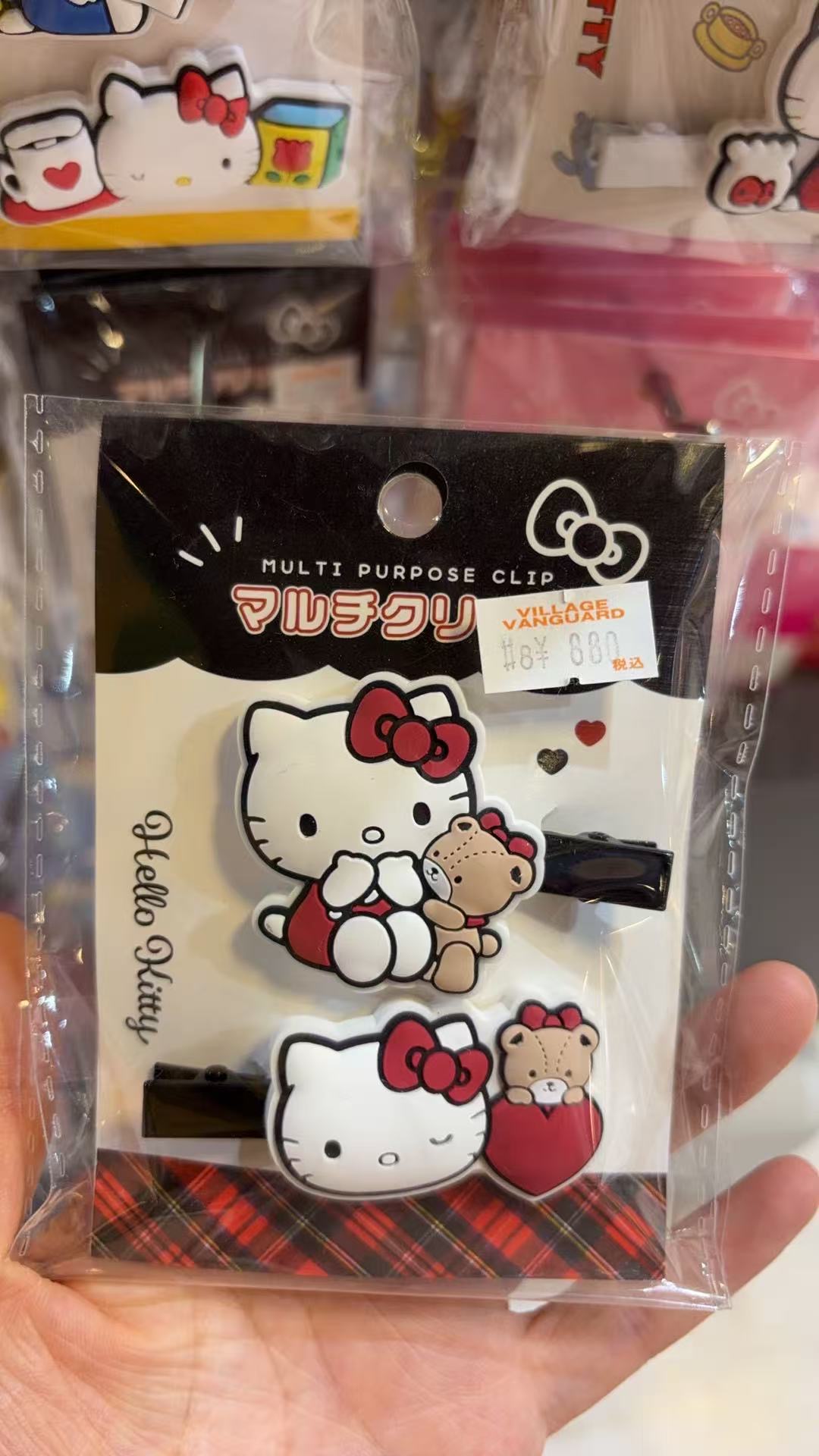 1218 三丽鸥 kt小熊 AB版发夹两个