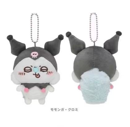 0117 三丽鸥吉伊卡哇联名 飞鼠戴美乐蒂头套 毛绒挂件