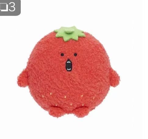 0116 自嘲熊 炸丸子草莓 手玉 毛绒玩偶