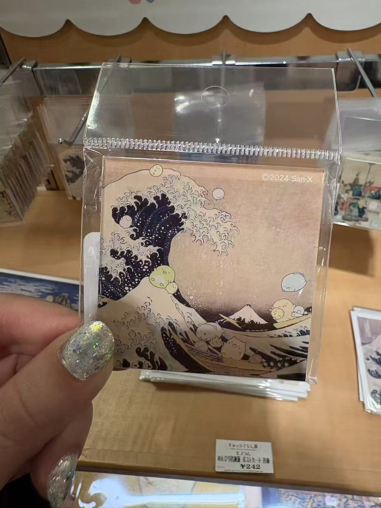 0104 角落小伙伴 神奈川冲浪磁性贴纸