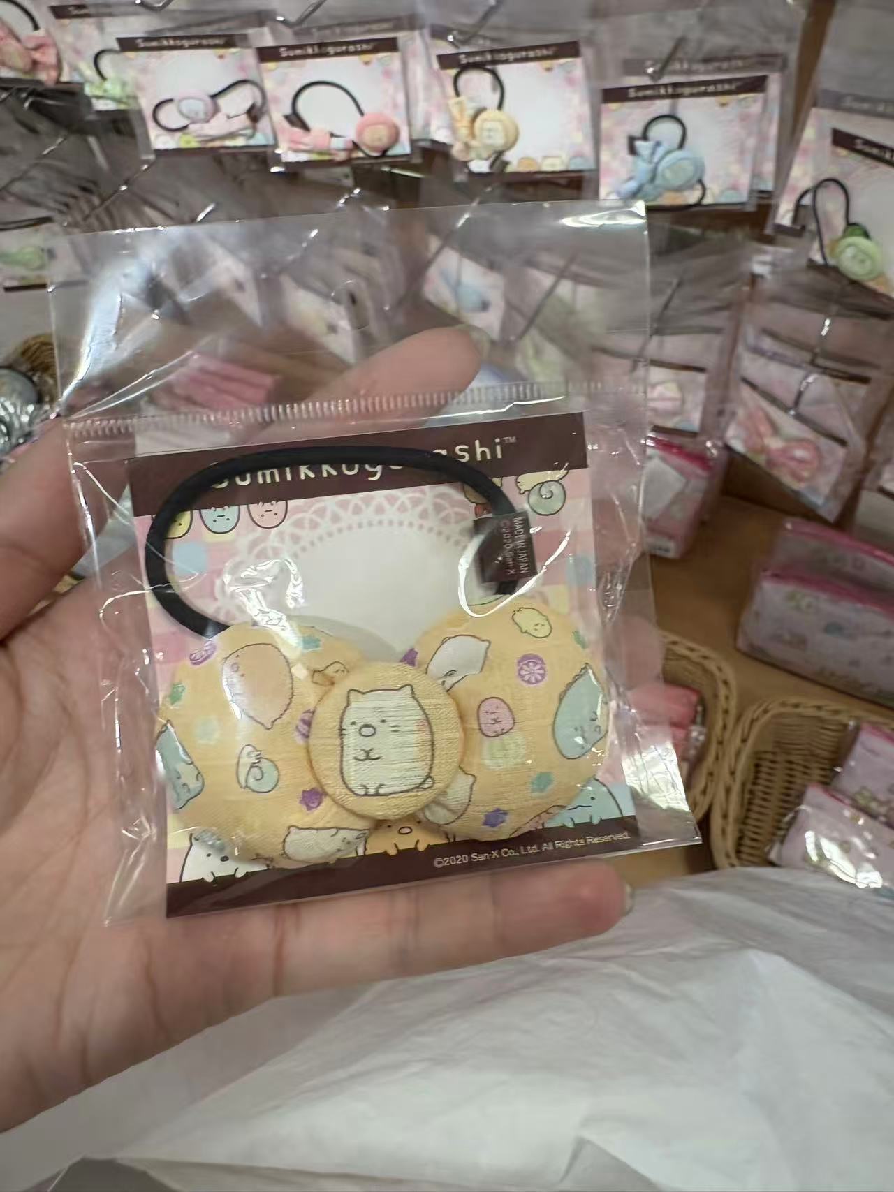 0104 角落生物  猫咪 蝴蝶结发绳