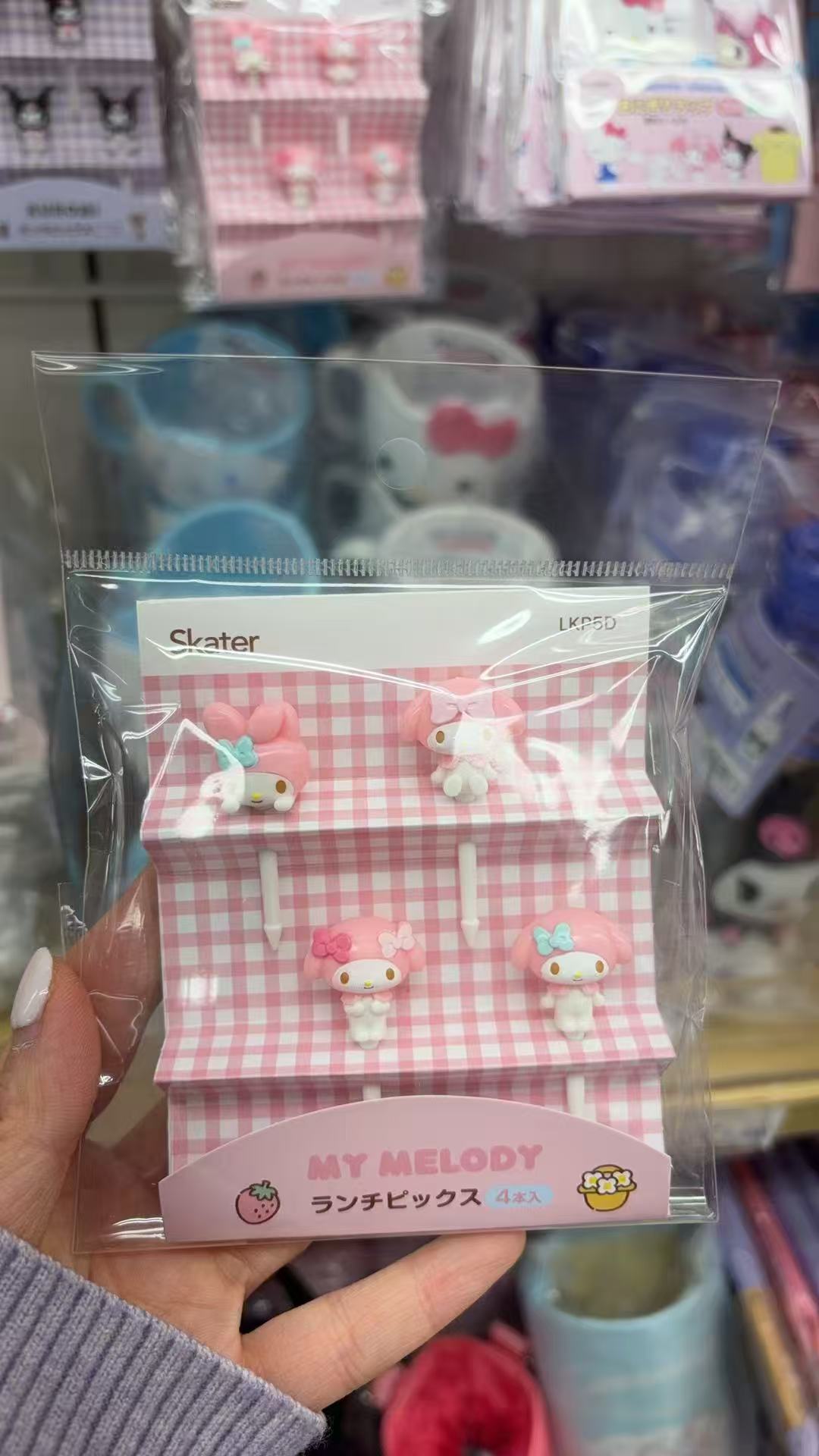 0106 折扣店三丽鸥 美乐蒂便当装饰签 4个装