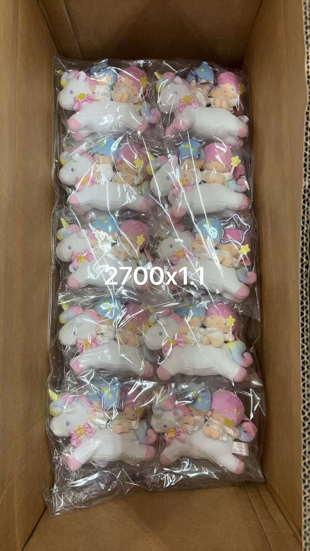 0106 三丽鸥 双子座 梦幻之旅独角兽系列毛绒挂件