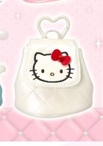 0109 三丽鸥 kt白色背包造型mini收纳包挂件