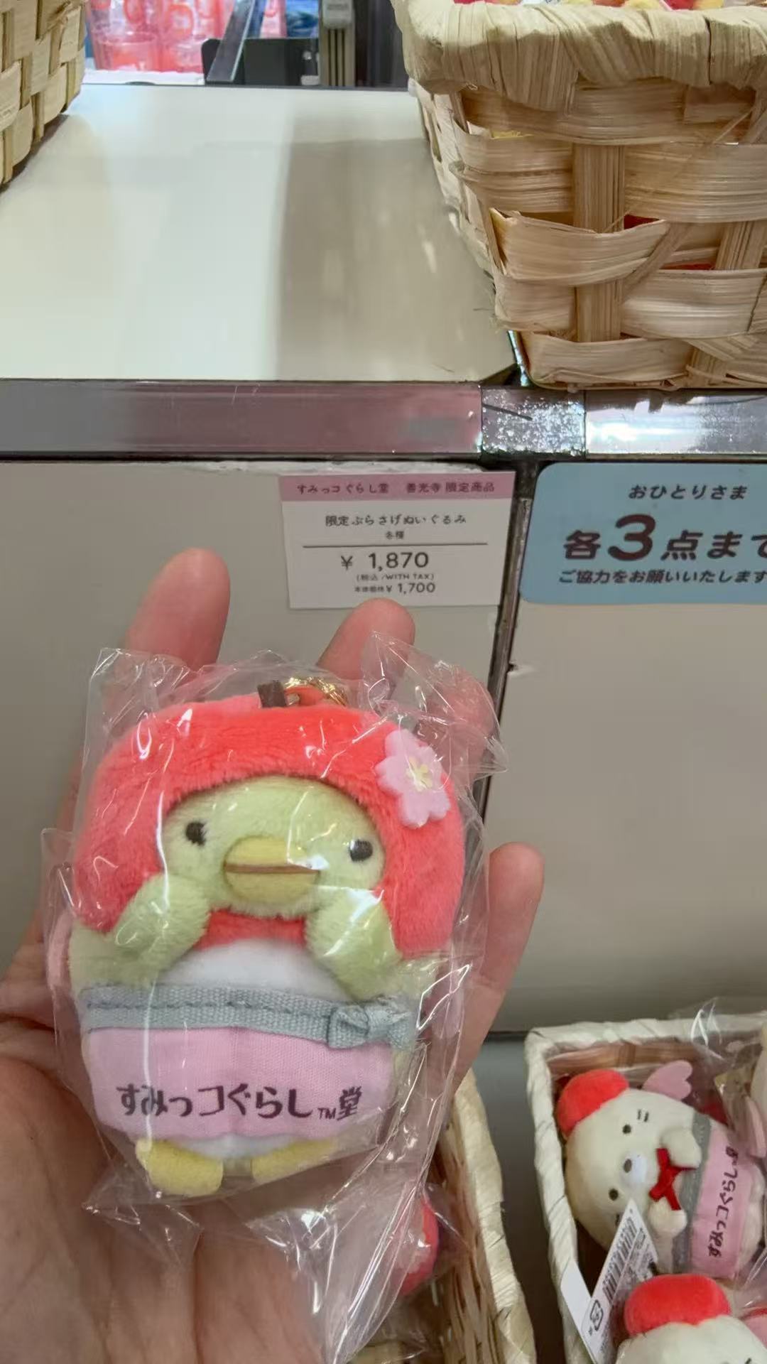 0108 角落生物 善光寺限定绿鹅 毛绒挂件