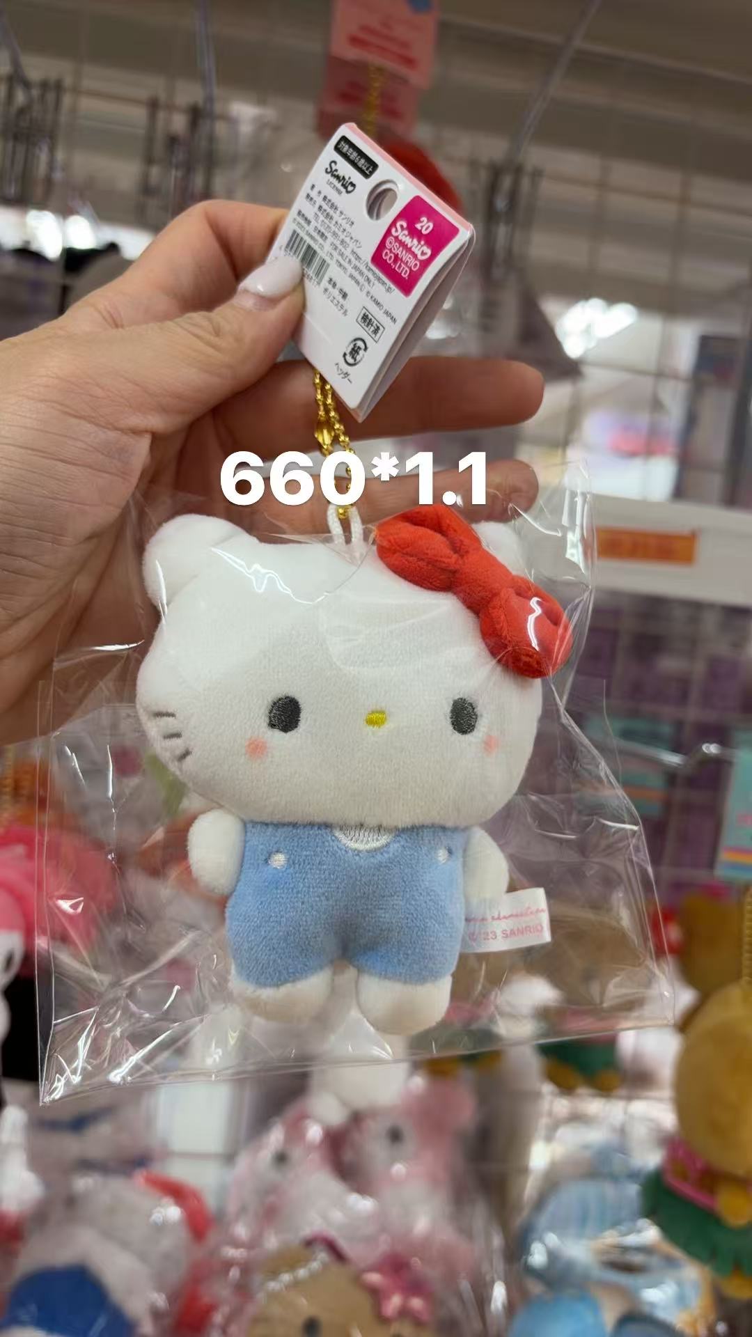 0109 折扣店三丽欧蓝色裤子kt挂件 