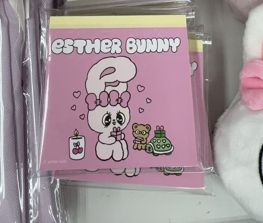 0113 折扣店 Esther Bunny（艾丝乐小兔）粉色便签本
