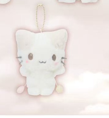 0121 三丽欧睡觉系列 棉花糖猫挂件 