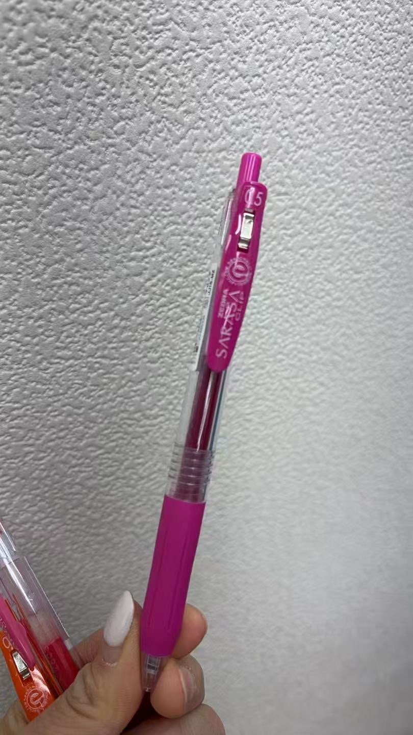 0115 折扣店 zebra 紫色中性笔