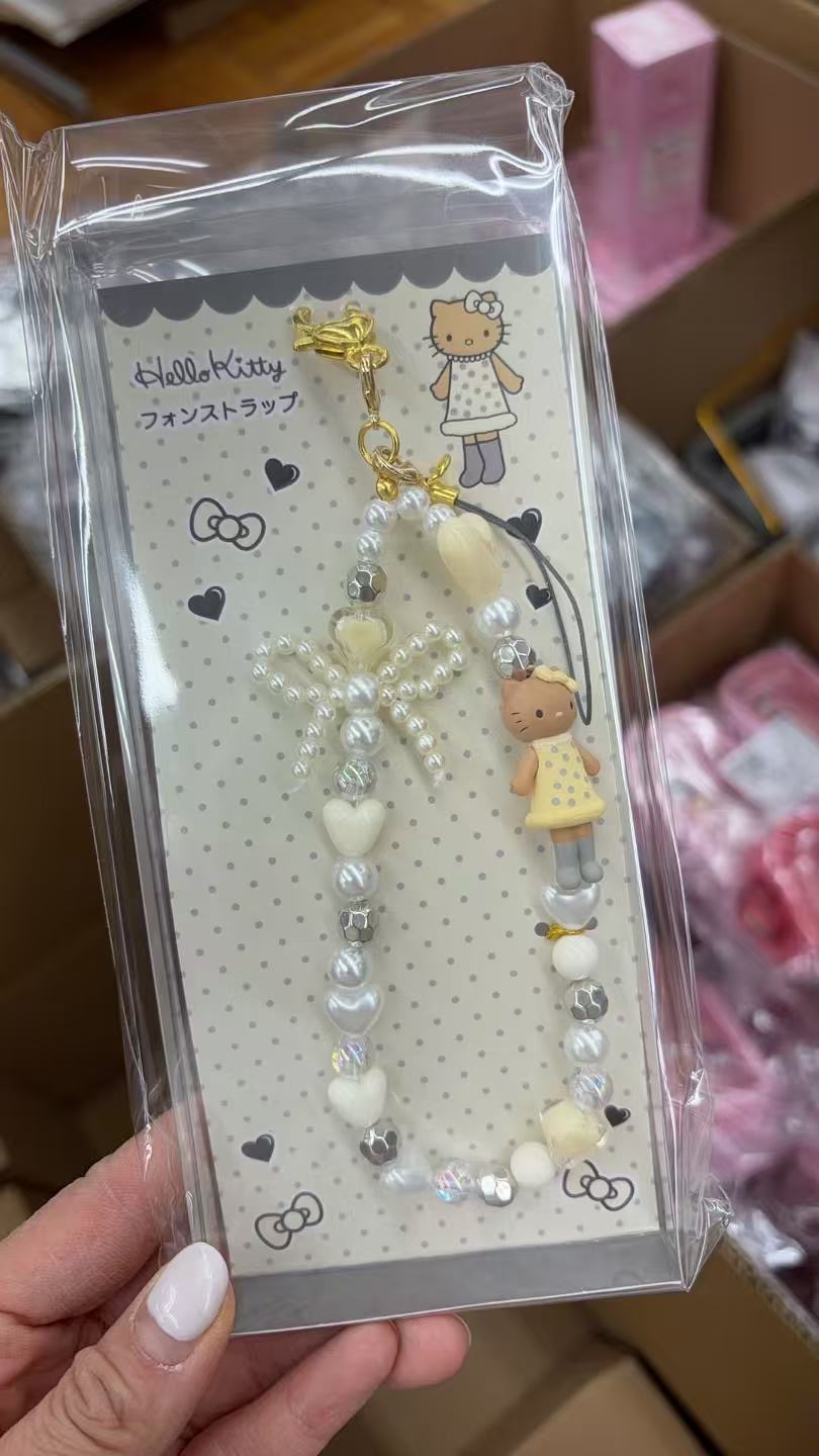 0115 折扣店白色波点裙 kt钥匙扣