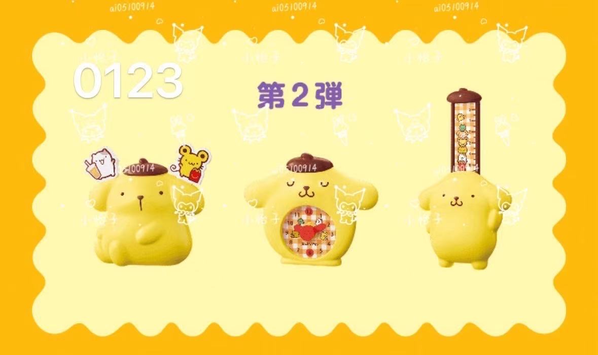 0123 三丽欧布丁狗盲盒摆件第二弹