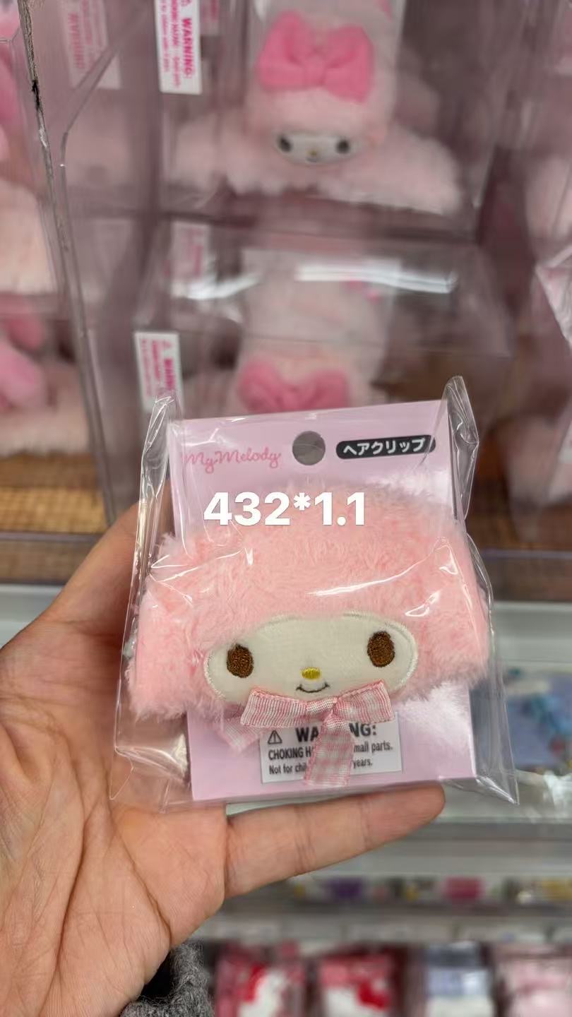 0123 折扣店 三丽欧羊羔毛美乐蒂发夹