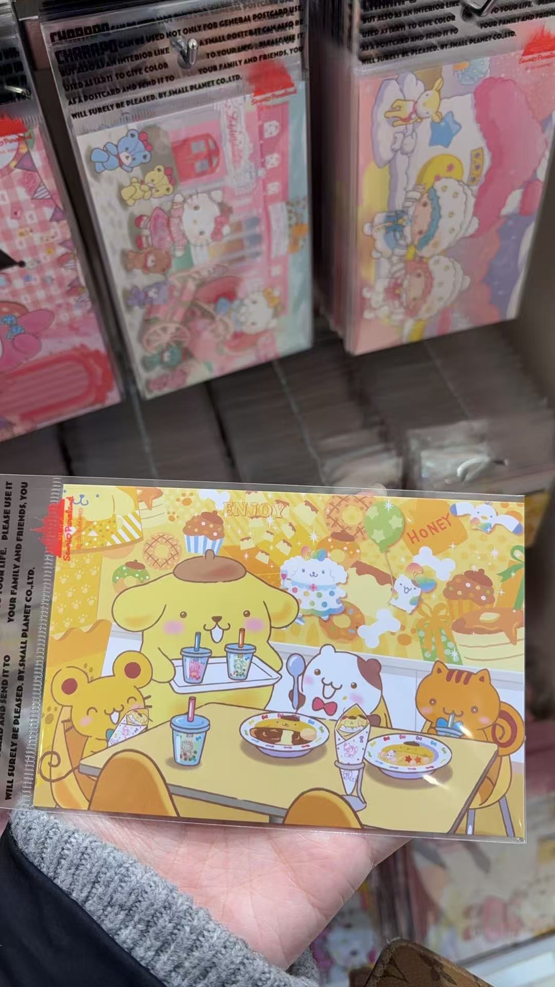 0123三丽鸥彩虹乐园布丁狗主题美食明信片