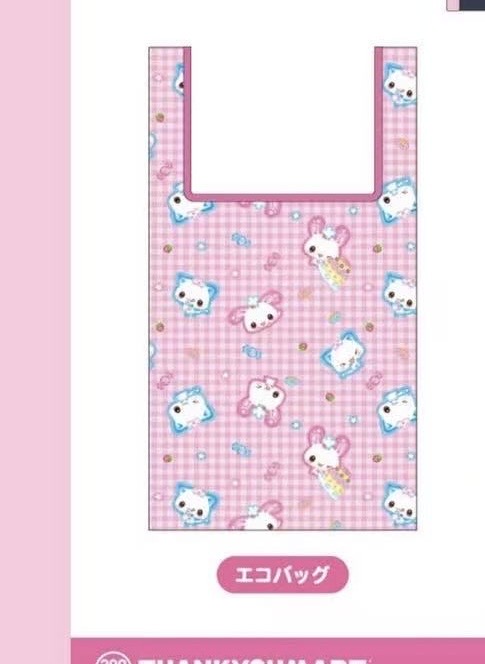 0130 平成古早环保购物袋（满印卡通图案，便携折叠）