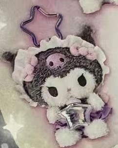 2月新品 三丽鸥 库洛米星星扣毛绒挂件