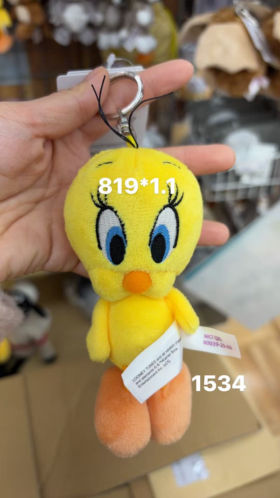 0130 折扣店 Looney Tweety Bird 翠儿 毛绒挂件