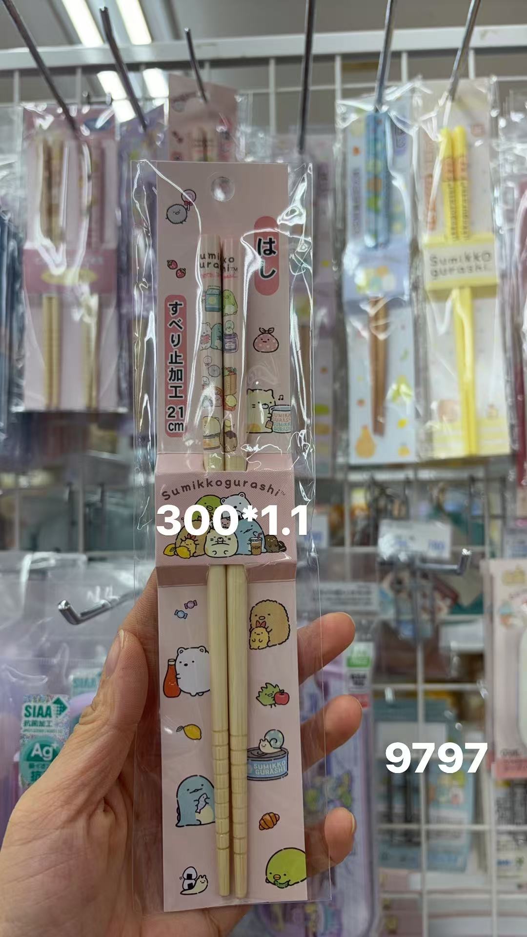 0130 折扣店角落小伙伴原木色筷子