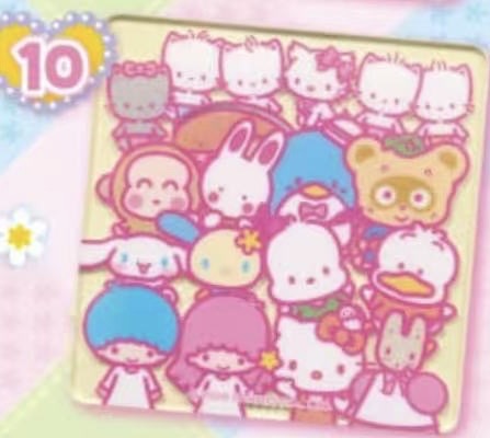 0208 三丽鸥 草莓新闻系列 双子星 kt系列杯垫