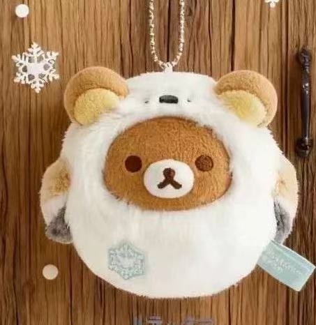 0000 轻松熊 熊哥 雪国系列 毛绒挂件