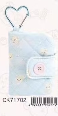 0004预定 轻松熊新品 熊妹蓝色卡包心形扣挂件6折49汇