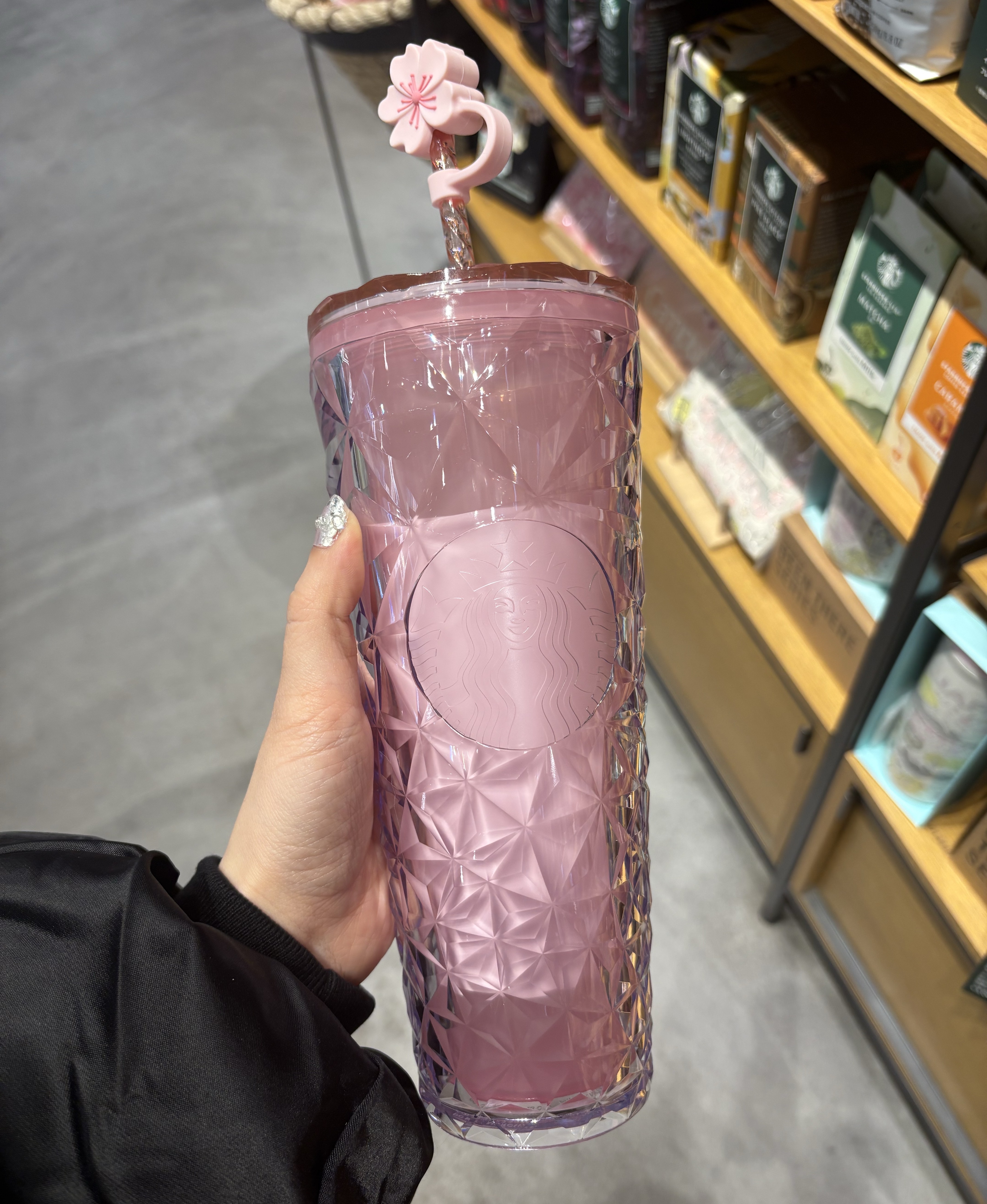 0218星巴克樱花吸管杯710ml