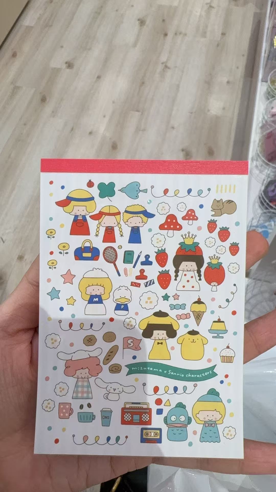 0220 三丽鸥联名玉桂狗图案便签本/贴纸本