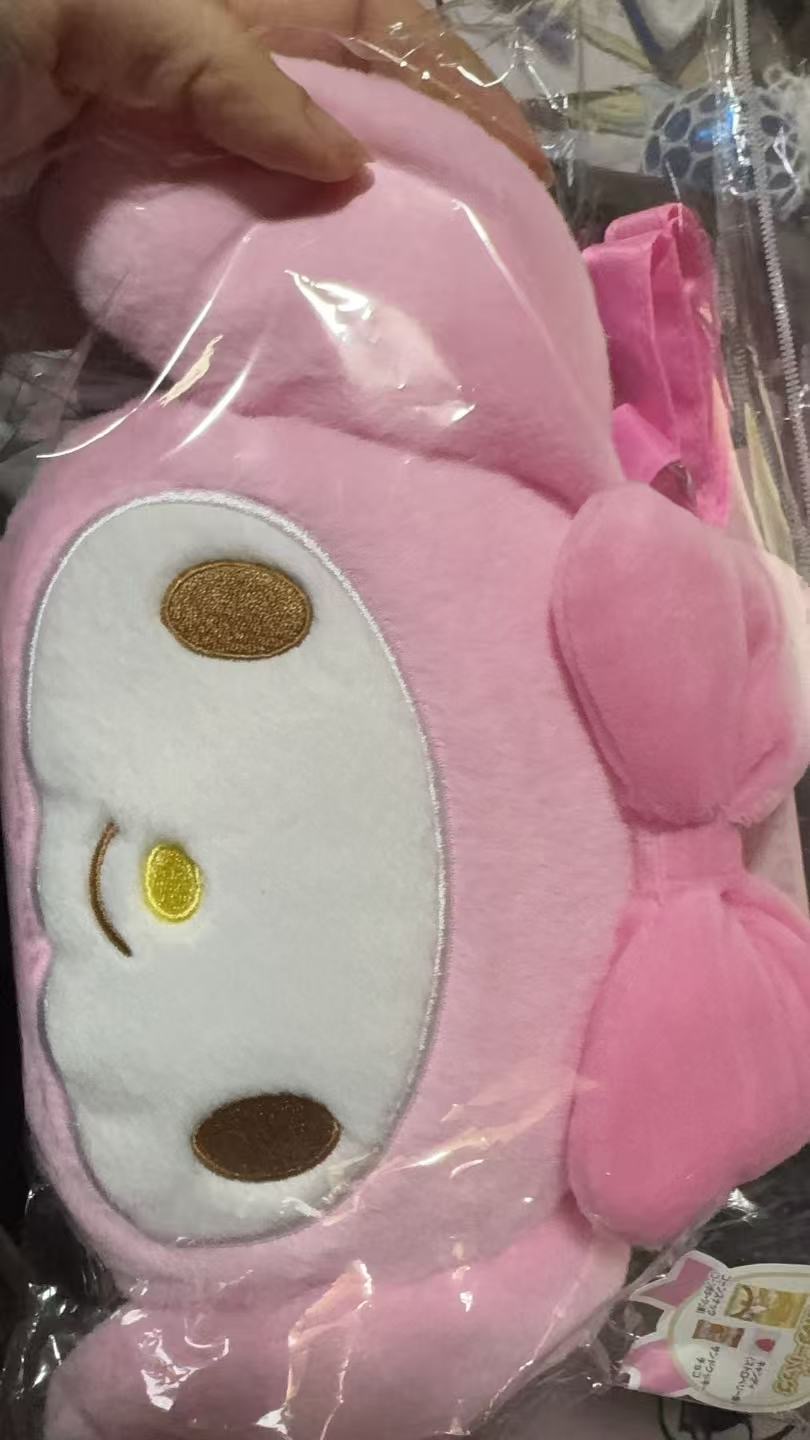 0301 三丽鸥 美乐蒂毛绒大头斜挂包