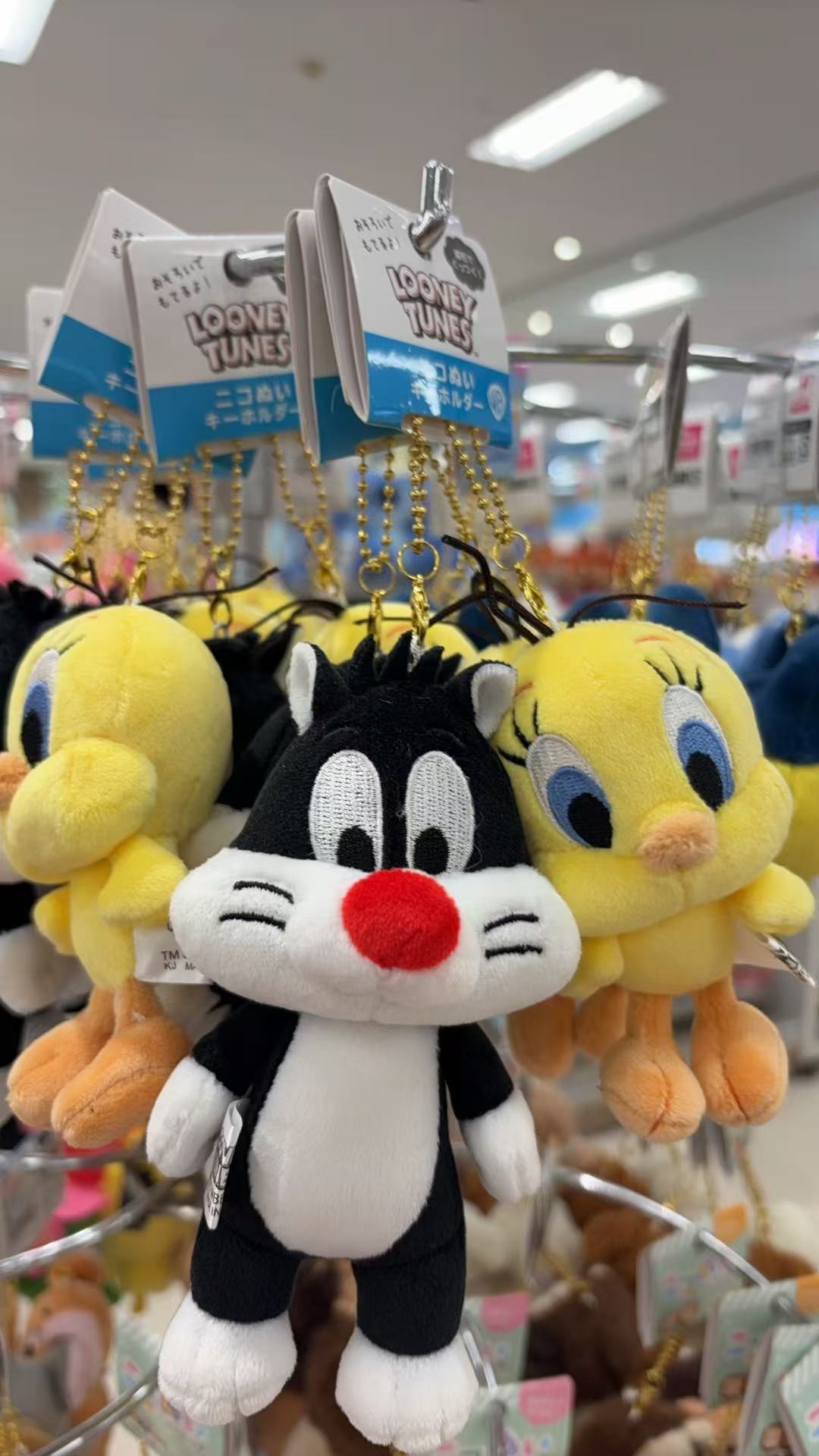 0301 翠弟和大傻猫磁吸贴脸毛绒挂件一套