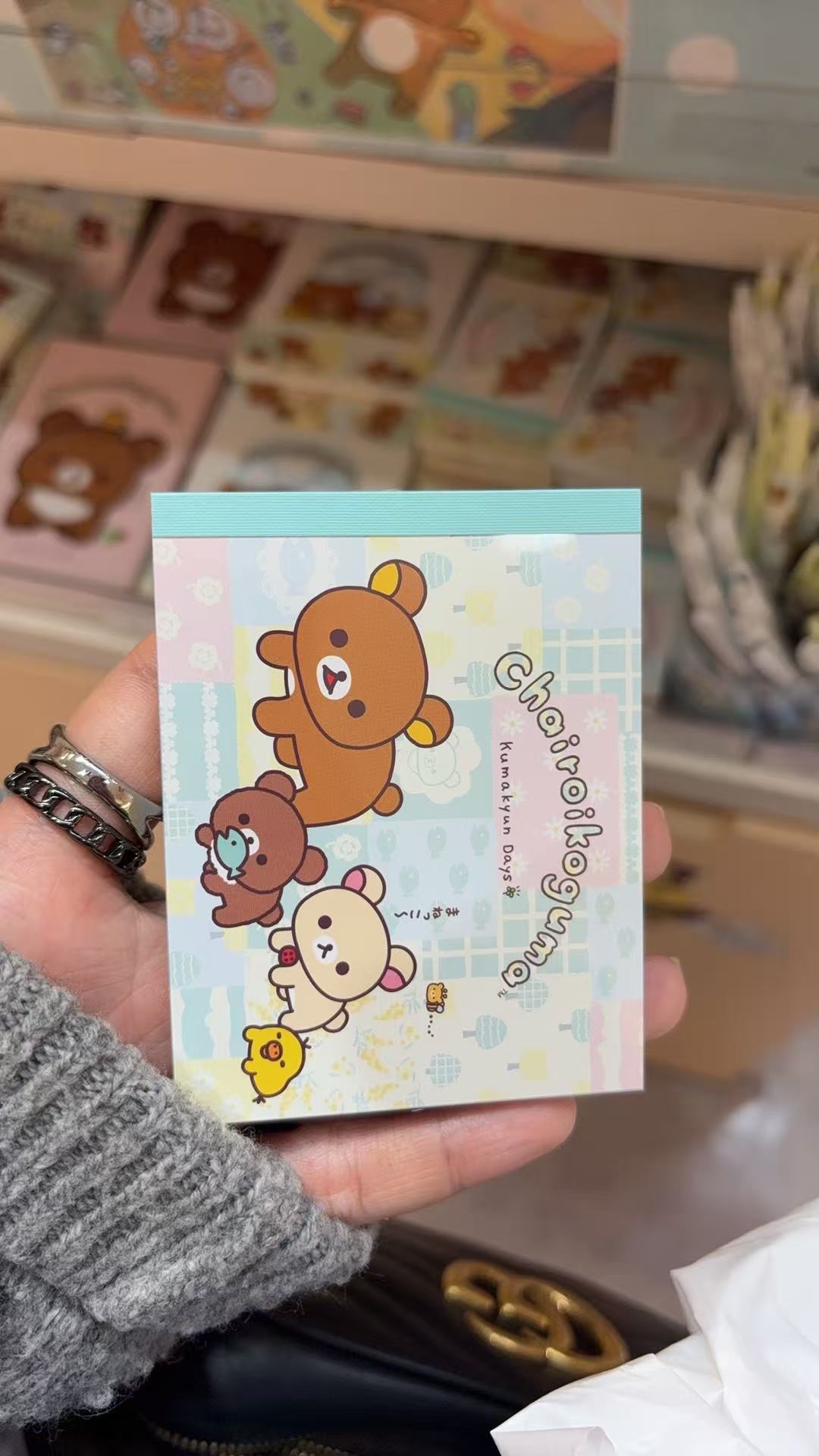 0303 轻松熊趴趴弟弟吃小鱼图案 便签本5汇