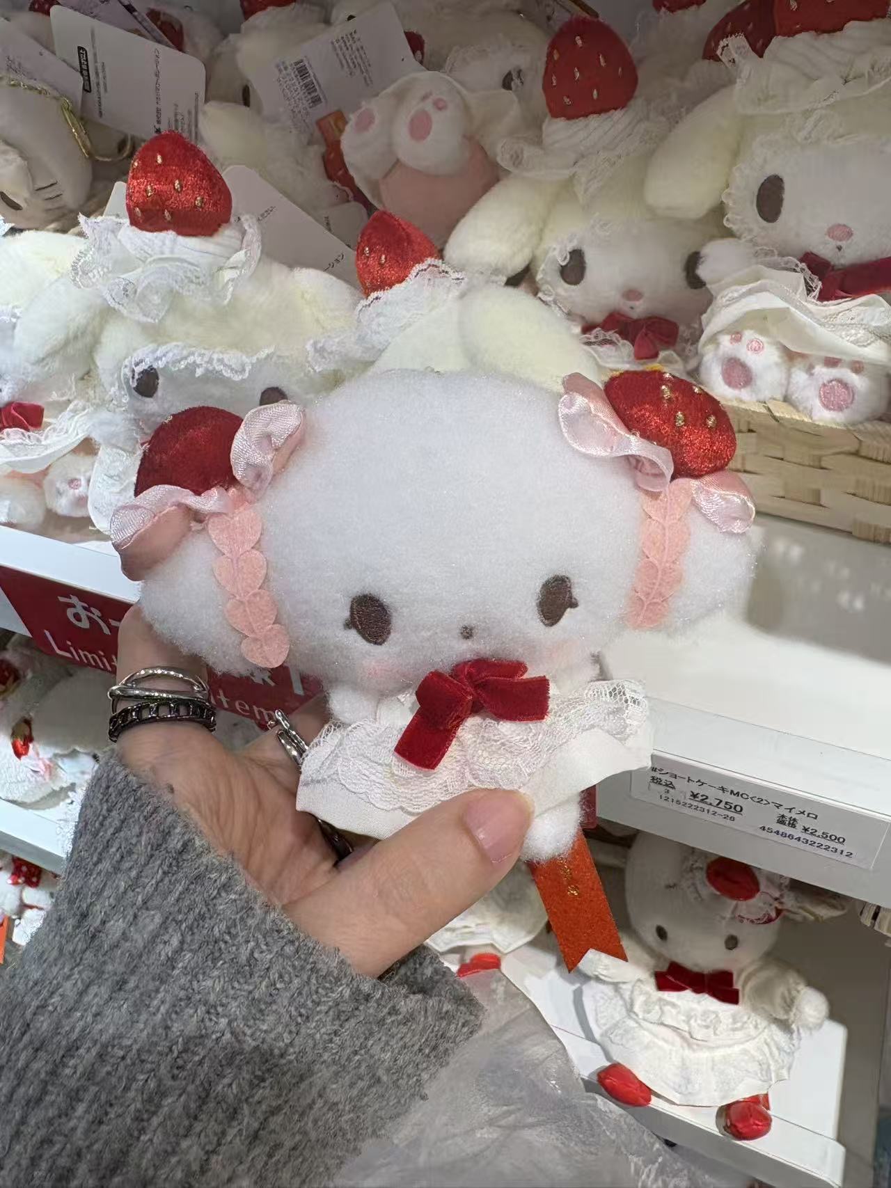 0303 三丽欧草莓蛋糕 小麦云挂件 5汇