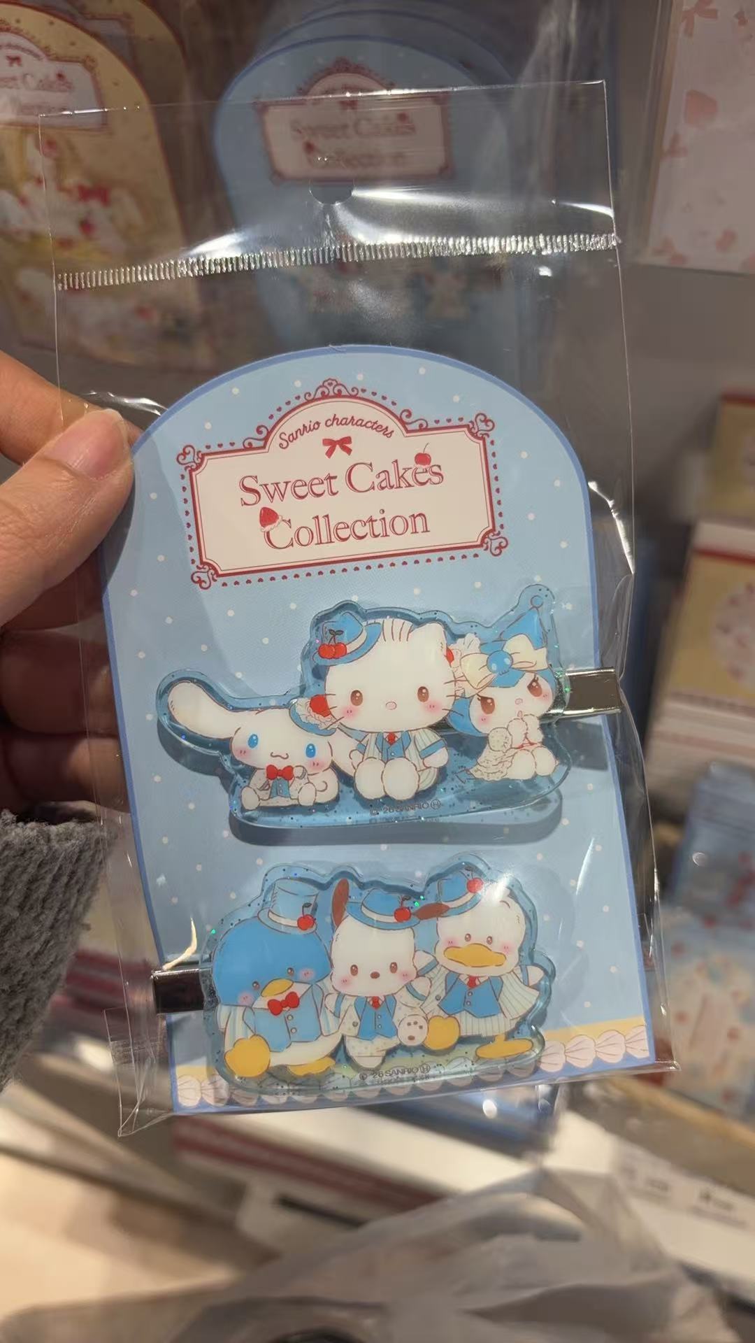 0303 三丽鸥 草莓蛋糕系列发夹套装2个5汇