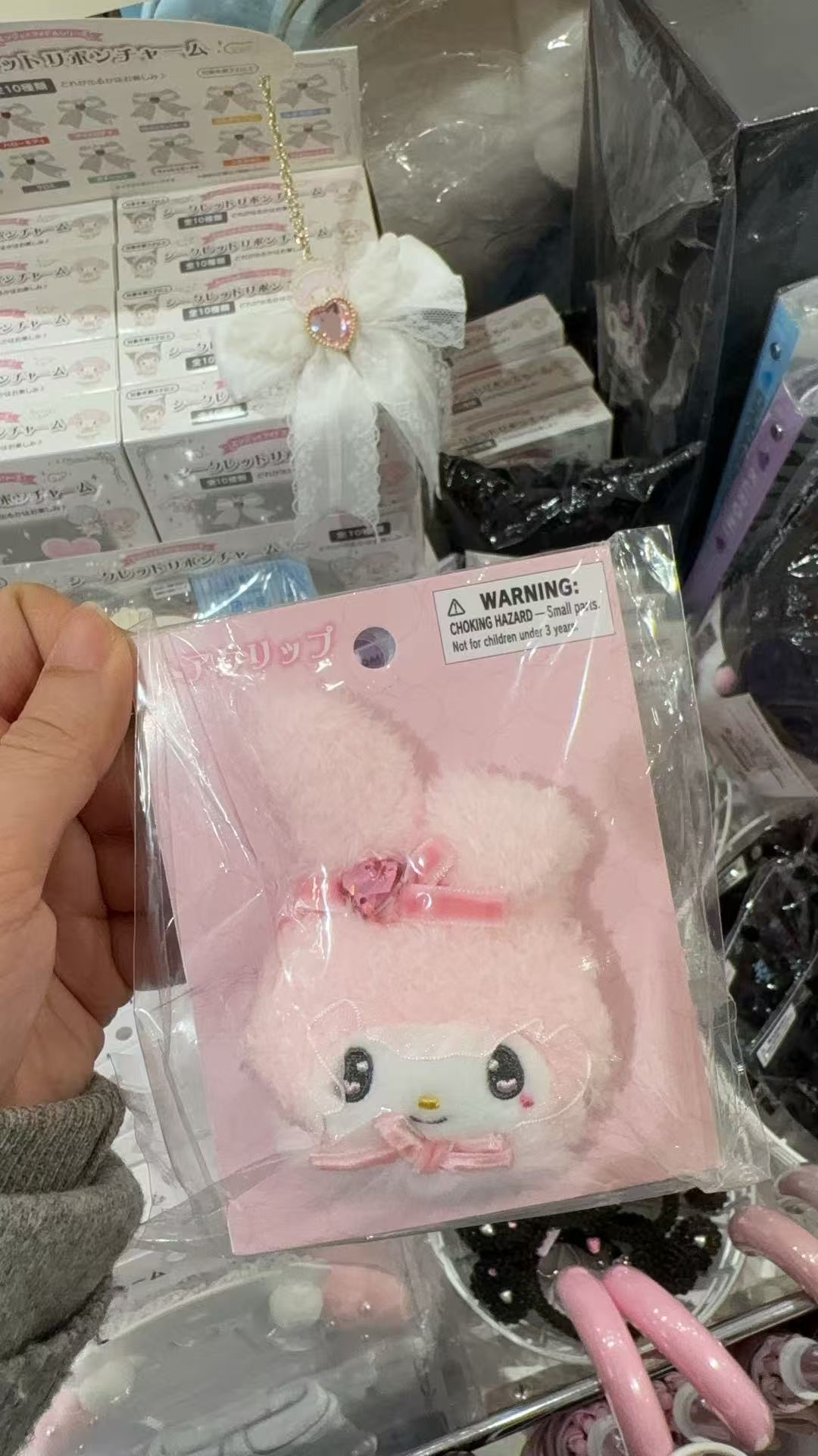 0304 三丽欧美乐蒂毛绒发夹 打折