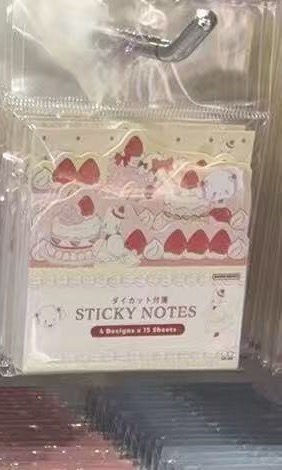 0303 三丽欧草莓蛋糕 小麦云便签纸 5汇