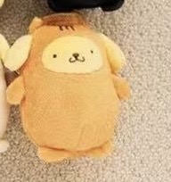 JP 0320 三丽欧布丁狗深黄色毛绒 挂件5汇起接