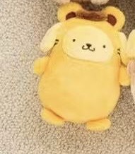 JP 0320 三丽欧布丁狗老虎头套黄色毛绒 挂件5汇起接