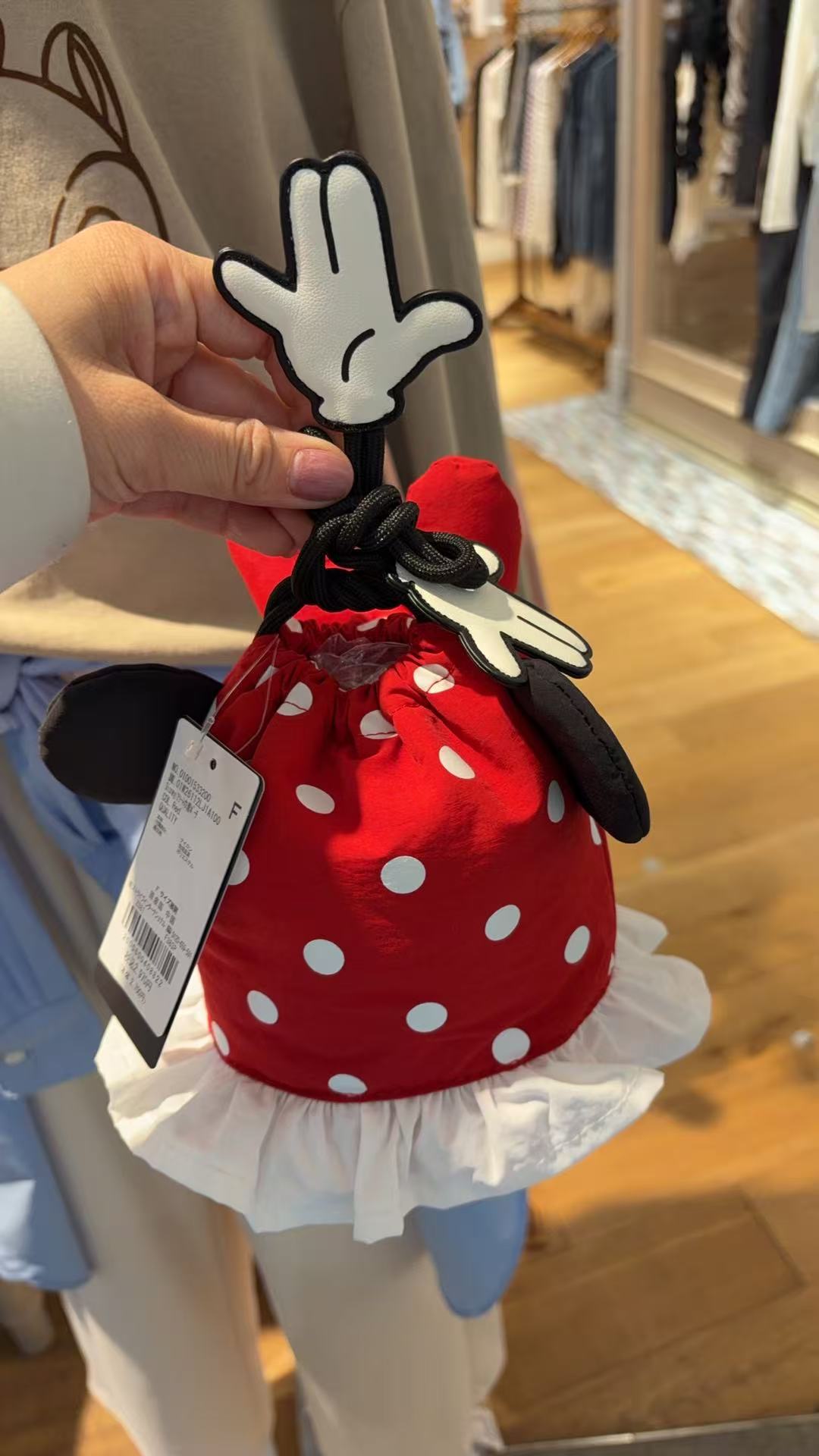 0310 米妮红色手提包 