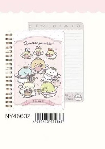 0005 角落系列天使款粉色线圈便签本 6折48汇预定起订5