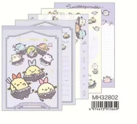 0005 预定 角落生物紫色恶魔系列信纸 48汇 6折