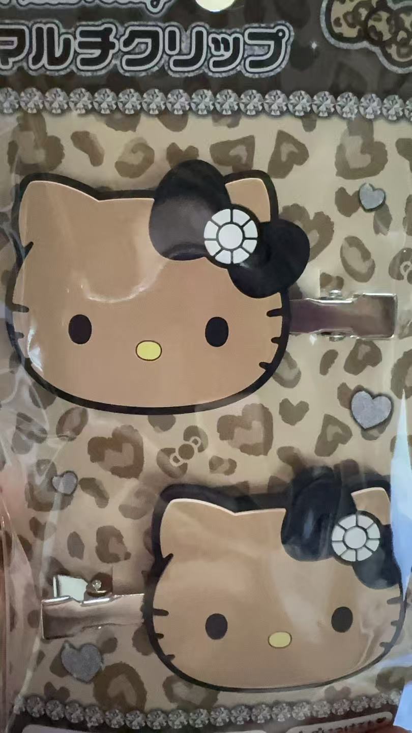 0315 三丽鸥黑皮kt发夹2个装 5汇