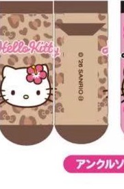 0320 豹纹黑皮kt 袜子 