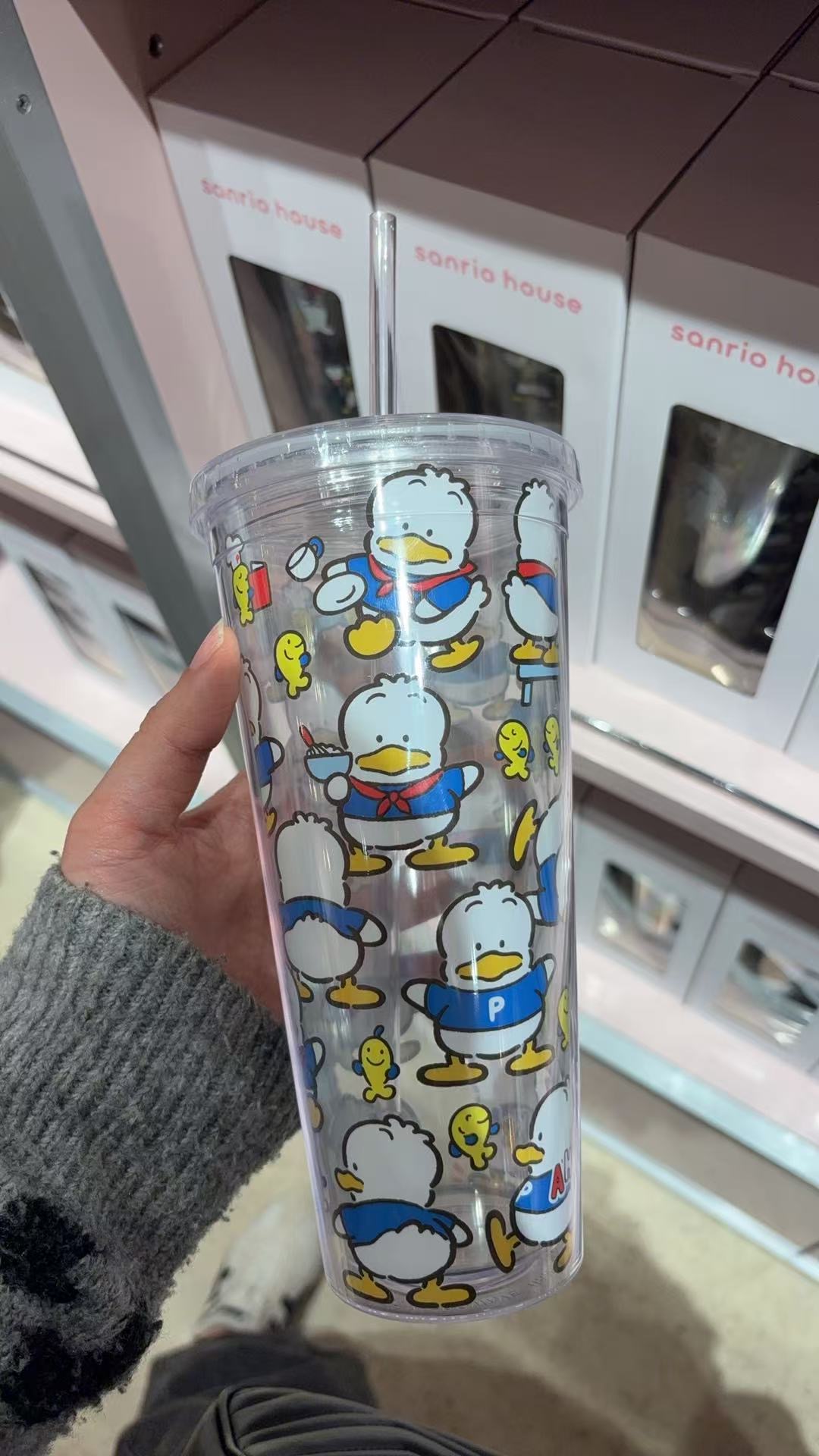 0316 三丽欧蓝色贝克鸭小鸭子 杯子