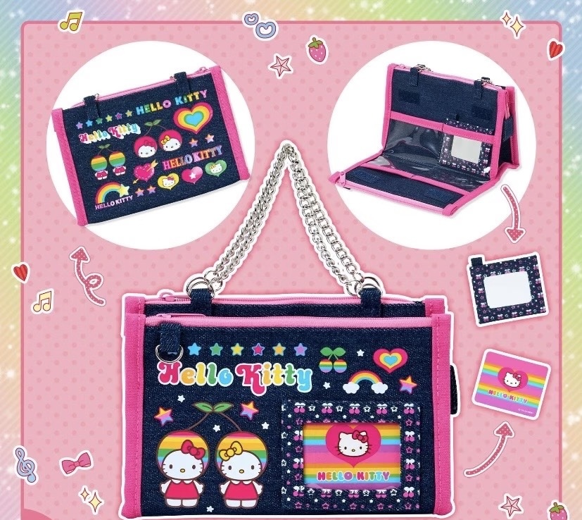 JP 0318 三丽欧古早系列kt粉边牛仔包 48汇起接