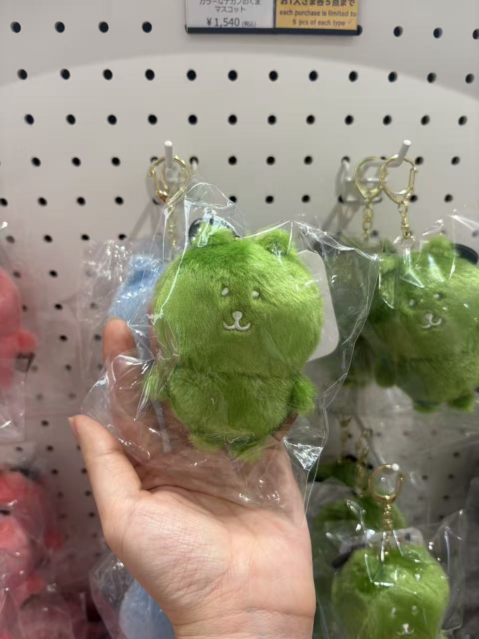 0319 自嘲熊抹茶绿 毛绒挂件 48汇