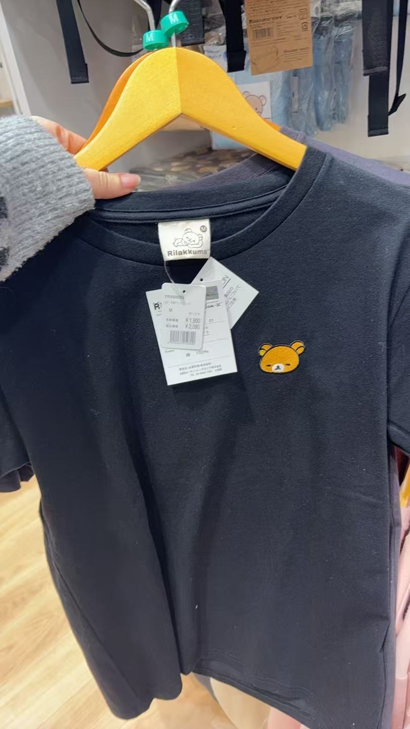 0322 轻松熊黑色 小熊哥头 半袖 M 48汇