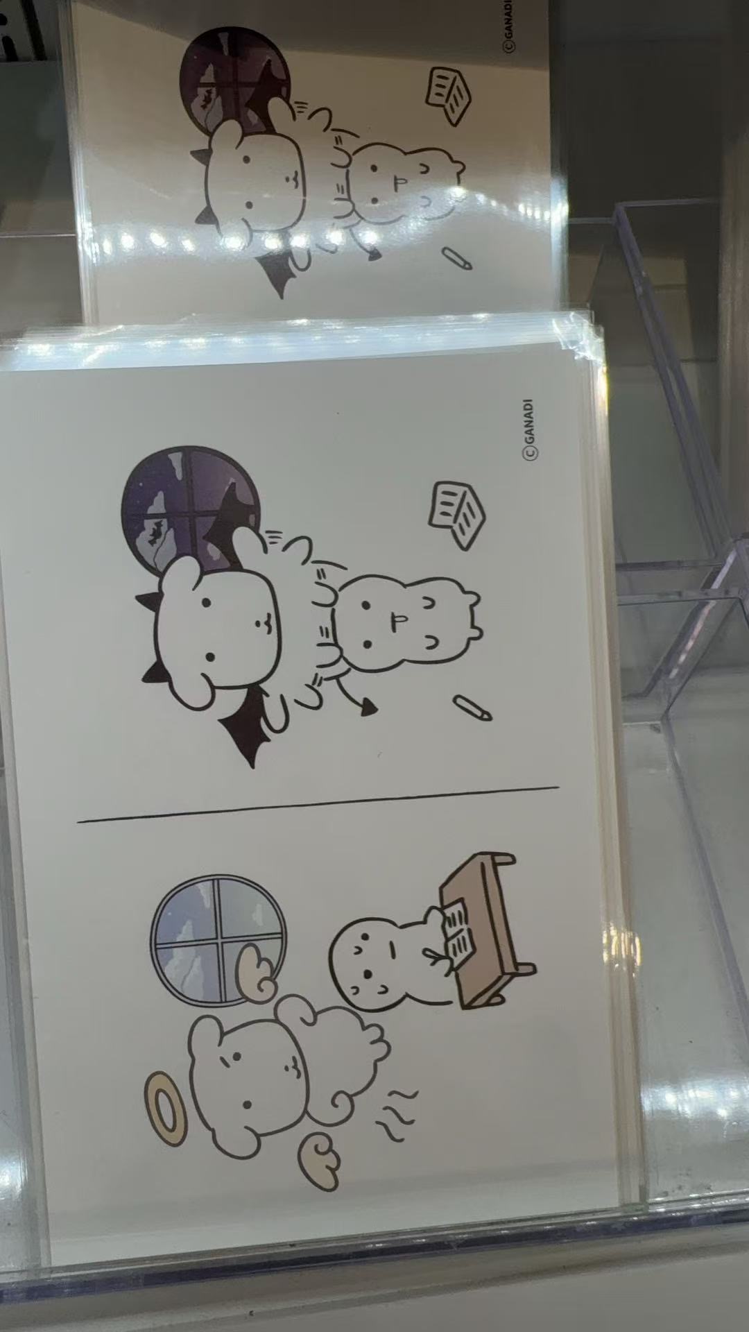 0323  Ganadi 小白狗天使与恶魔贺卡5汇