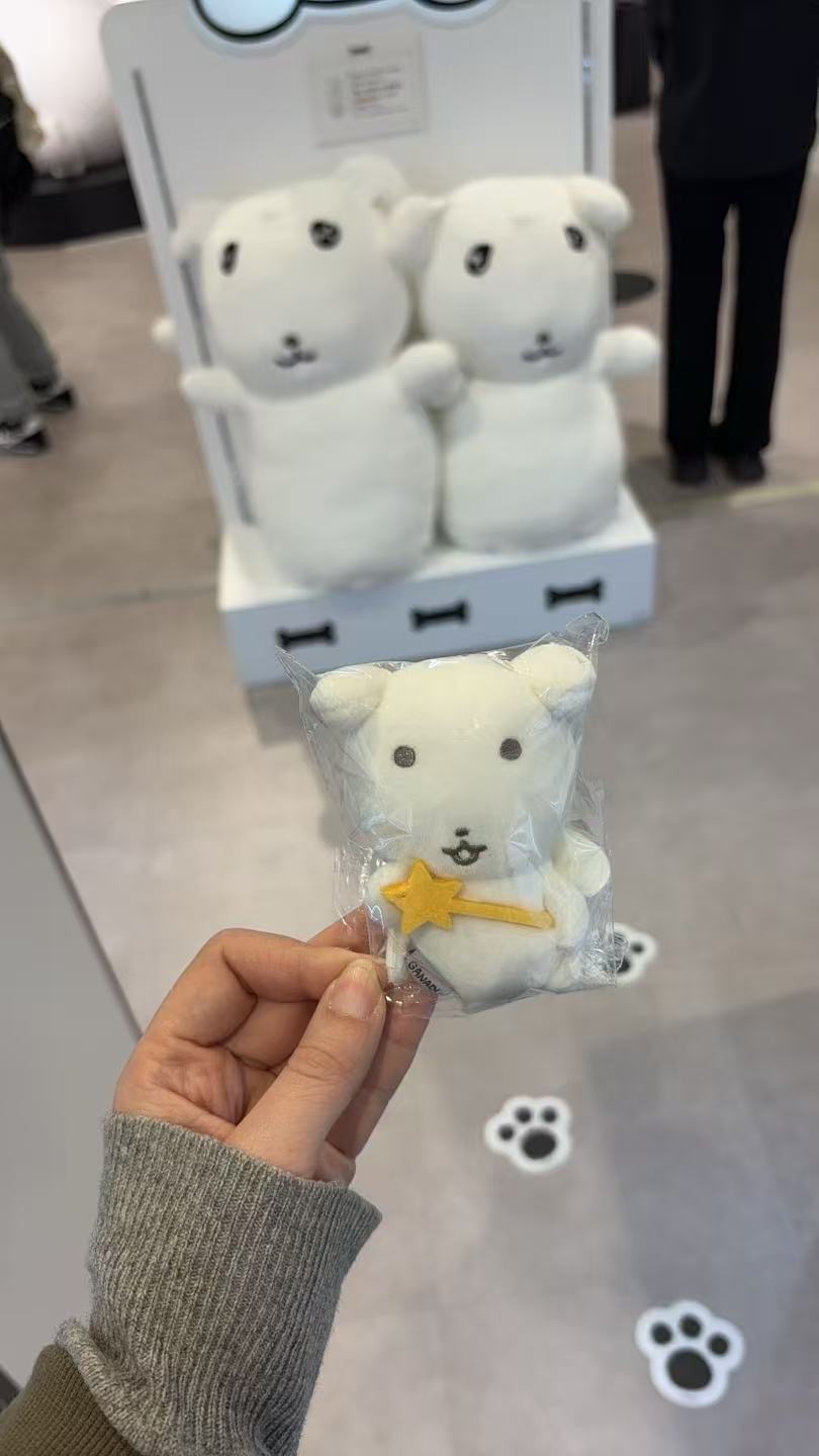 0323  Ganadi小白狗（魔法星星款）毛绒挂件5汇