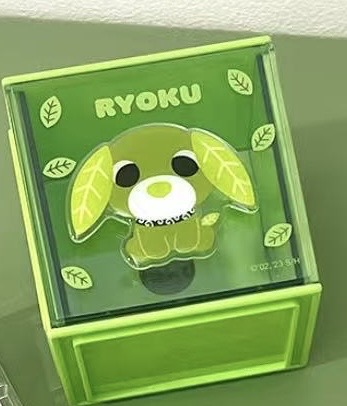 390 ​​RYOKU茶叶狗绿色收纳盒​​