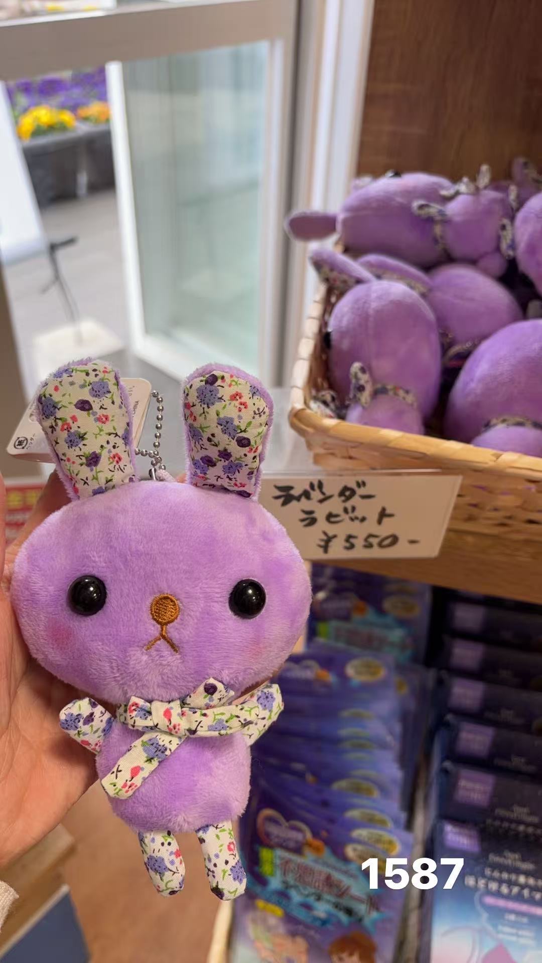 0326 富士山 紫色薰衣草小兔子 