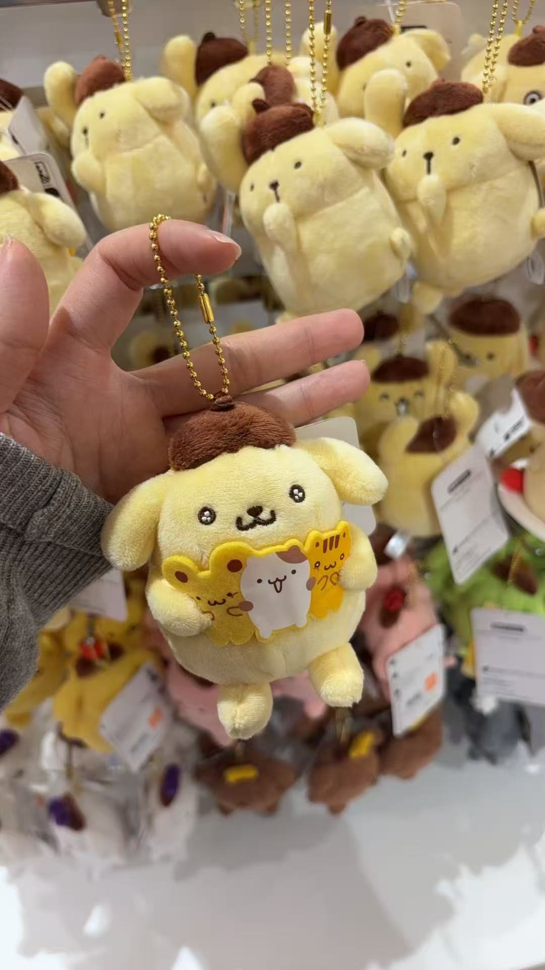 48汇0327 三丽鸥布丁狗抱着小伙伴毛绒挂件